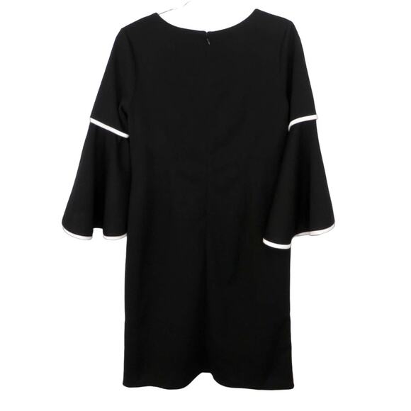 Cato Black Bell Sleeve Dress Formal Long Sleeve Dress Size 8 Large Wear to Work - Picture 3 of 4